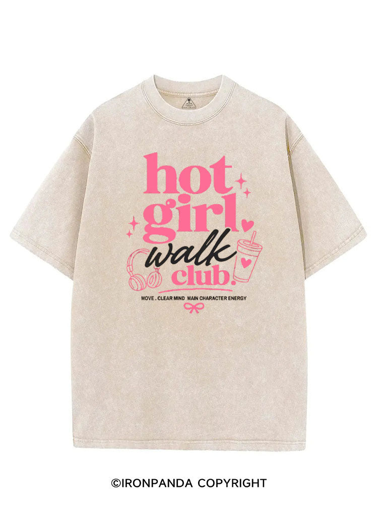 HOT GIRL WALK CLUB VINTAGE GYM SHIRT