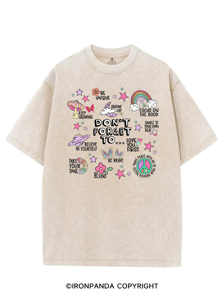 DON'T FORGET TO... VINTAGE GYM SHIRT