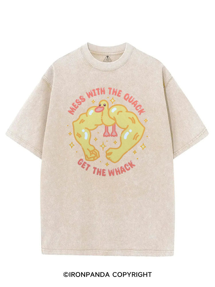 MESS WITH THE QUACK GET THE WHACK VINTAGE GYM SHIRT