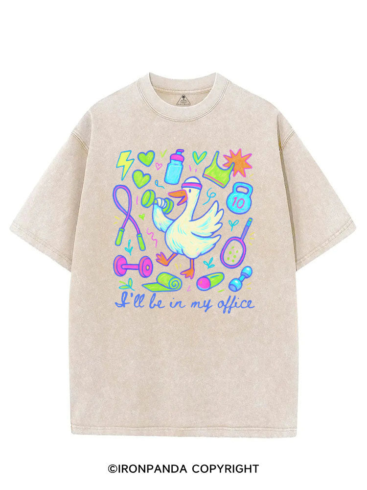 I'LL BE IN MY OFFICE VINTAGE GYM SHIRT