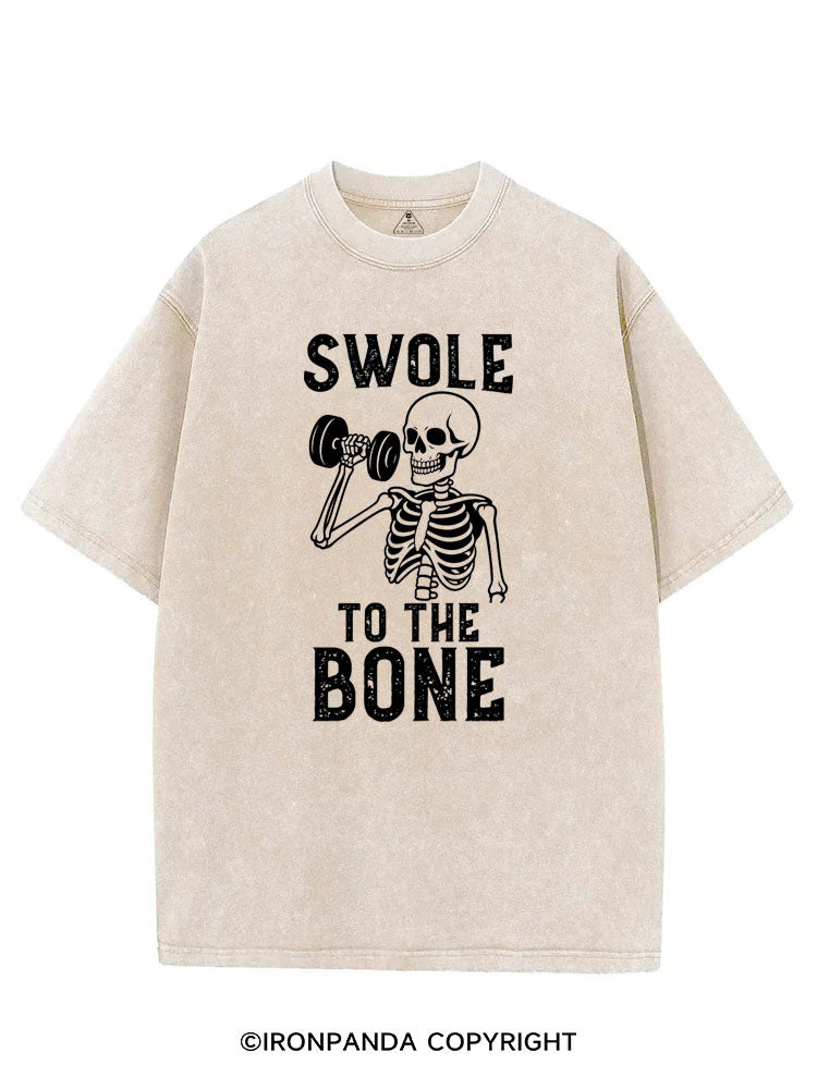 SWOLE TO THE BONE VINTAGE GYM SHIRT
