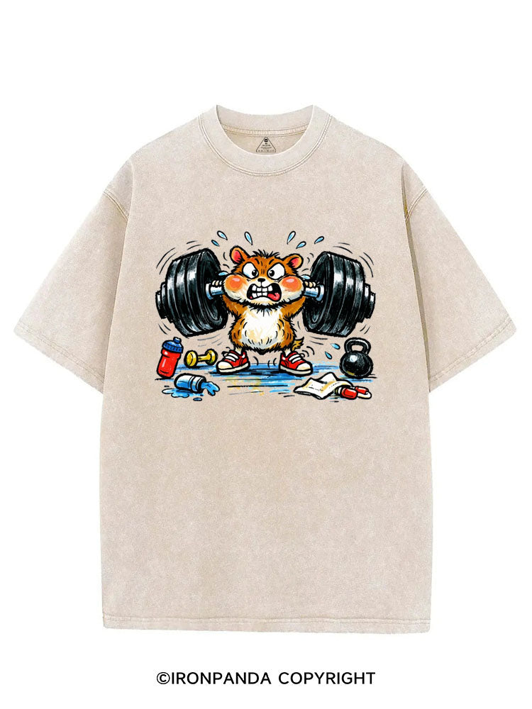 BARBELL BUN VINTAGE GYM SHIRT