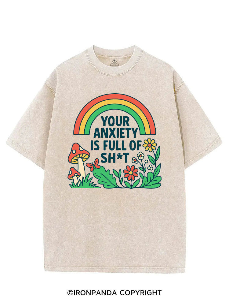 YOUR ANXIETY IS FULL OF SH*T VINTAGE GYM SHIRT