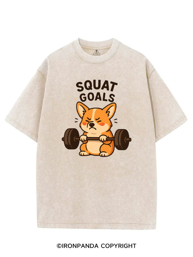 SQUAT GOALS VINTAGE GYM SHIRT