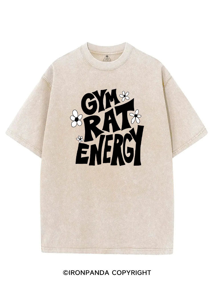 GYM RAT ENERGY VINTAGE GYM SHIRT