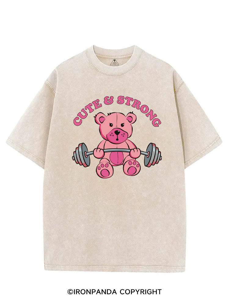 CUTE & STRONG VINTAGE GYM SHIRT