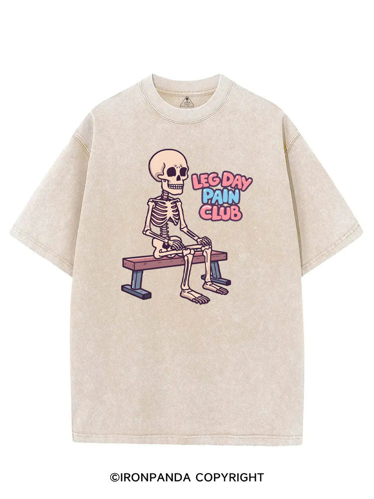 LEG DAY PAIN CLUB VINTAGE GYM SHIRT