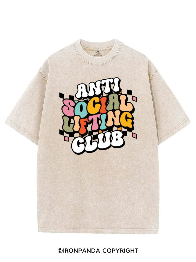 ANTI SOCIAL LIFTING CLUB VINTAGE GYM SHIRT
