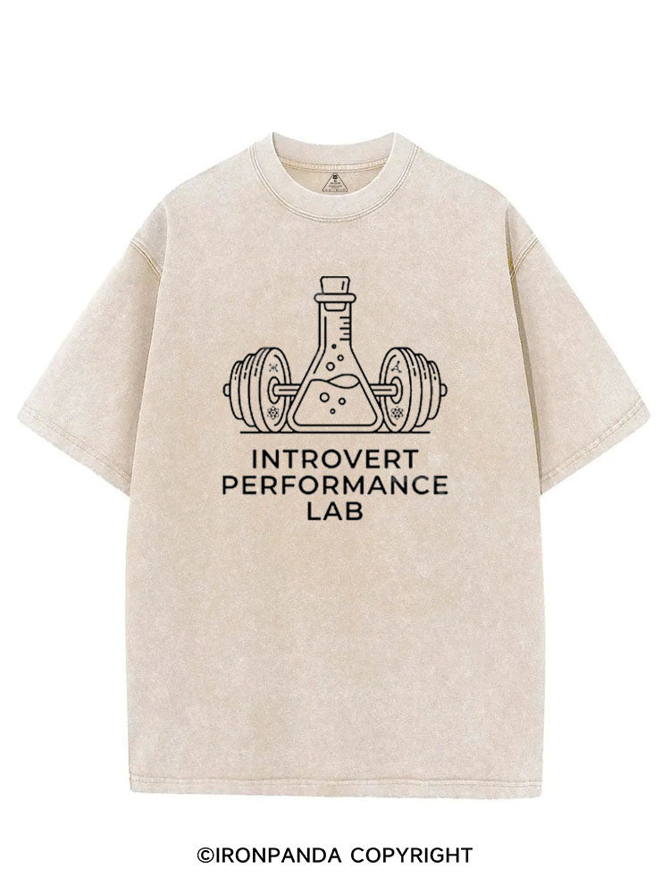 INTROVERT PERFORMANCE LAB VINTAGE GYM SHIRT
