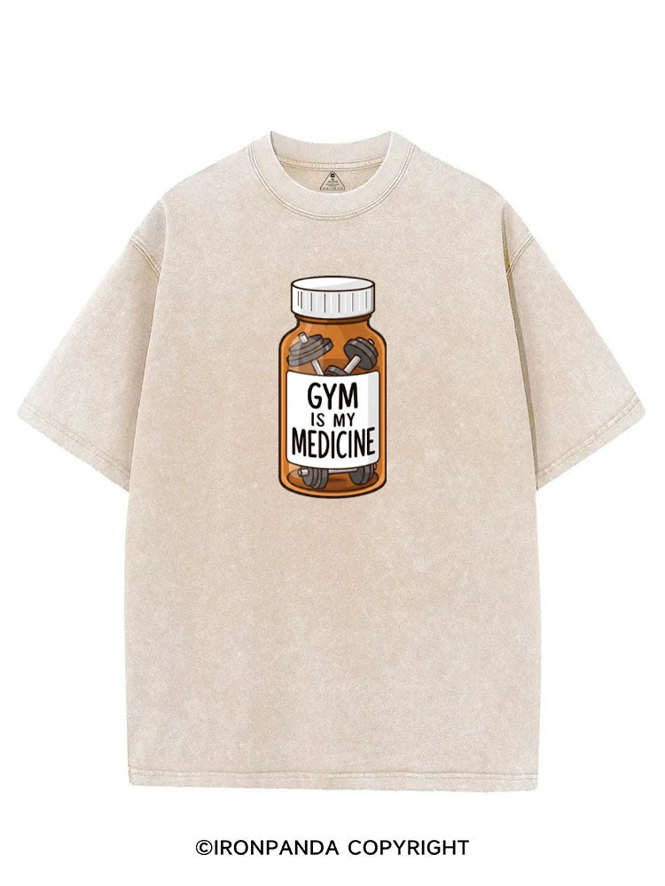 GYM IS MY MEDICINE VINTAGE GYM SHIRT