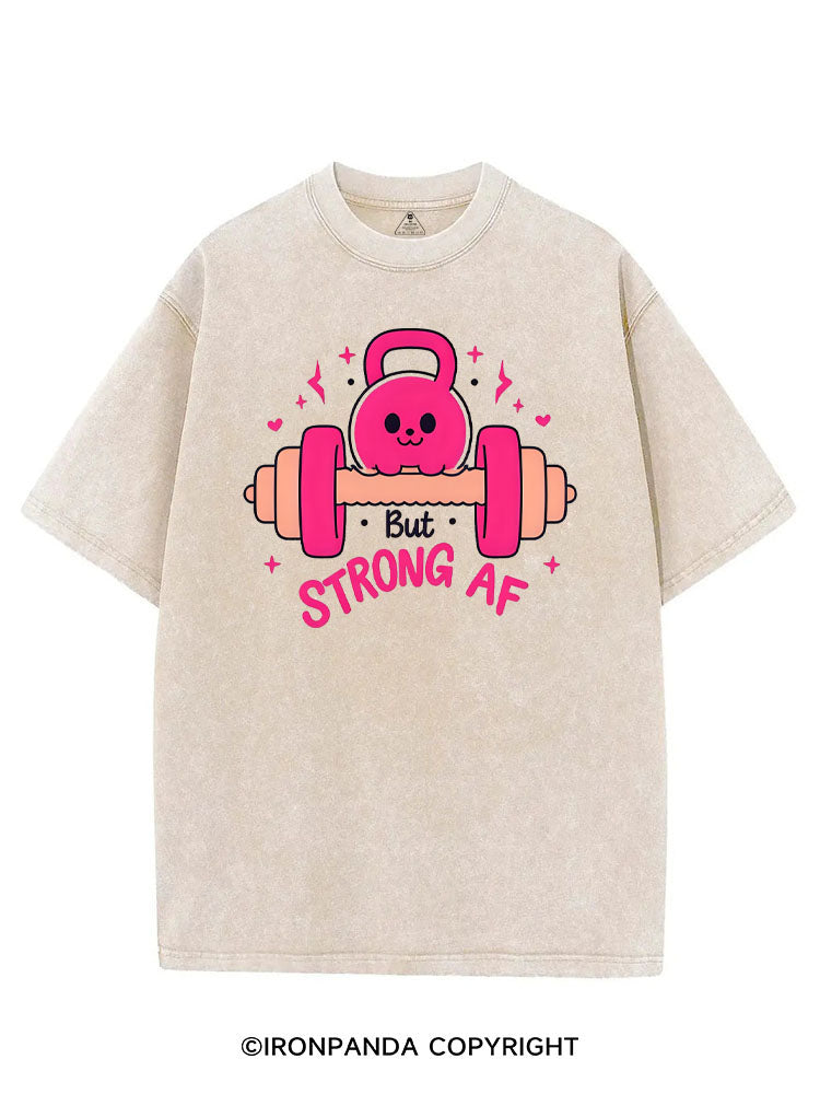 BUT STRONG AF VINTAGE GYM SHIRT