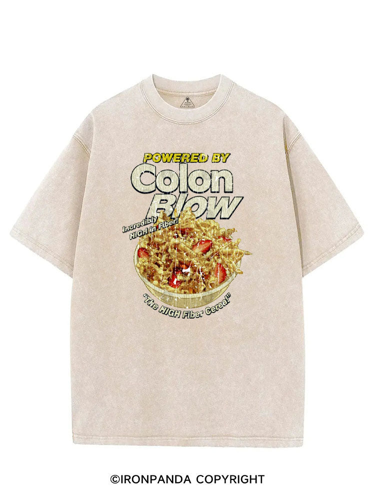 POWERED BY COLON BLOW VINTAGE GYM SHIRT