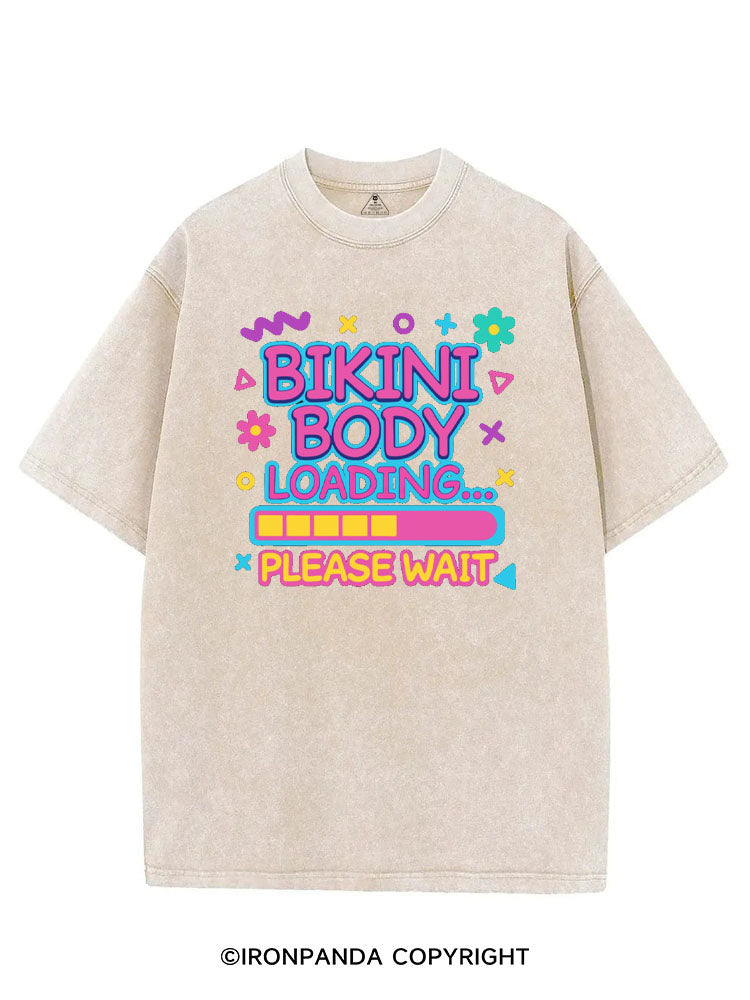 BIKINI BODY LOADING PLEASE WAIT VINTAGE GYM SHIRT