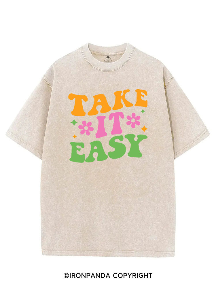 TAKE IT EASY VINTAGE GYM SHIRT