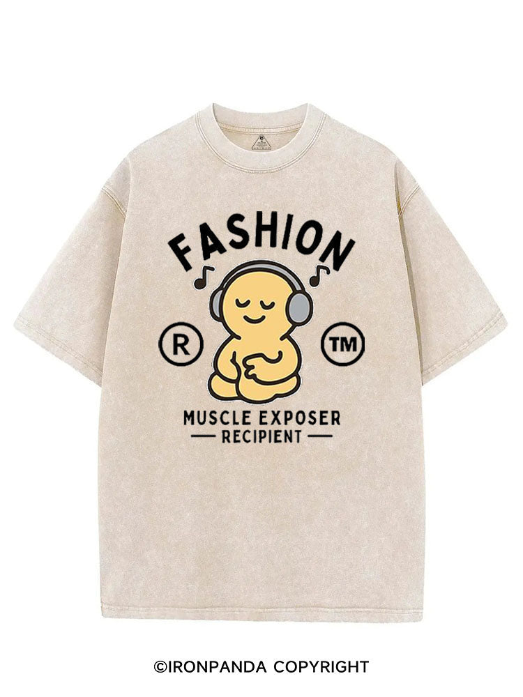 FASHION MUSCLE EXPOSER RECIPIENT VINTAGE GYM SHIRT
