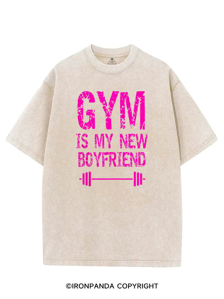 GYM IS MY NEW BOYFRIEND VINTAGE GYM SHIRT