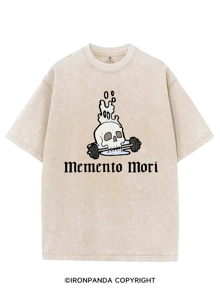 MEMENTO MORI VINTAGE GYM SHIRT