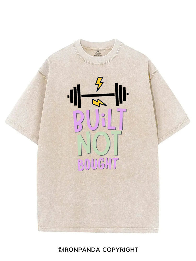 BUILT NOT BOUGHT VINTAGE GYM SHIRT