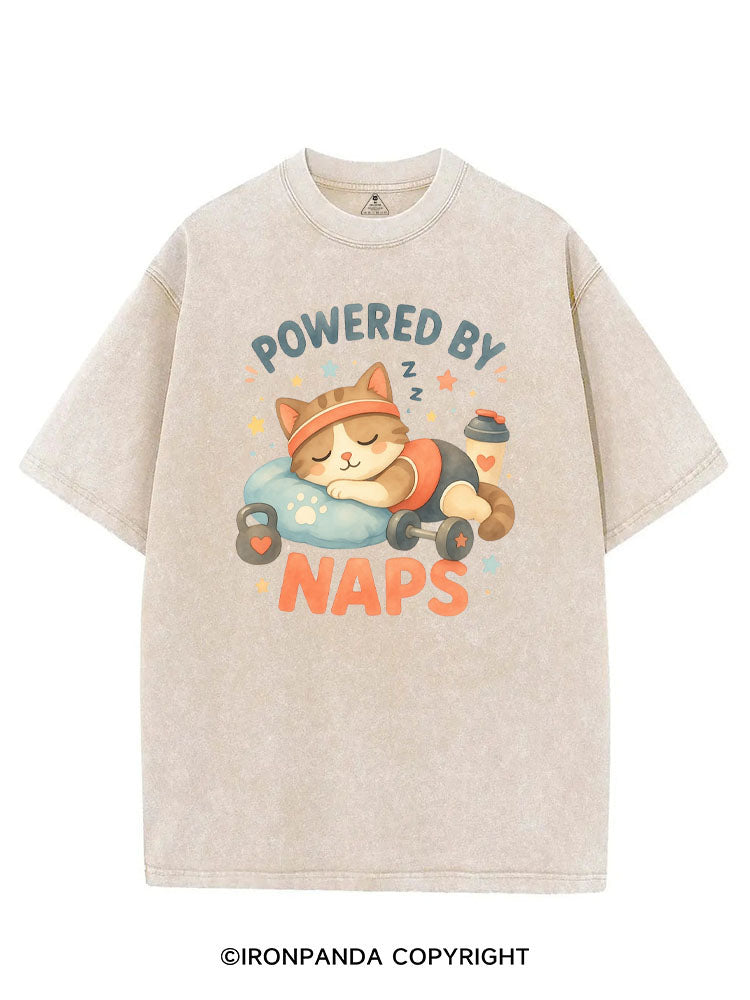POWERED BY NAPS VINTAGE GYM SHIRT