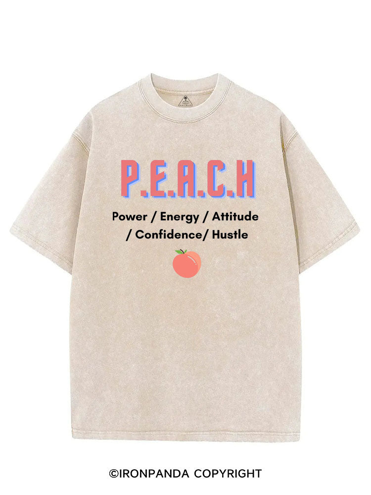 P.E.A.C.H VINTAGE GYM SHIRT