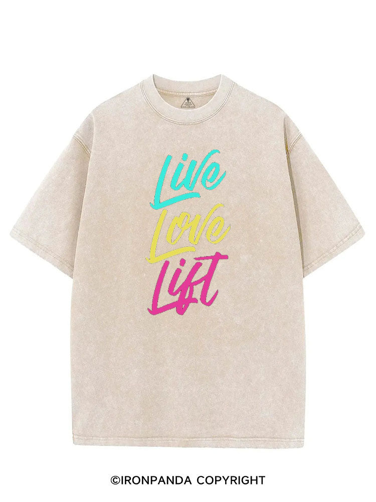 LIVE LOVE LIFT VINTAGE GYM SHIRT