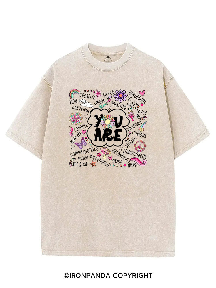 YOU ARE UNIQUE VINTAGE GYM SHIRT