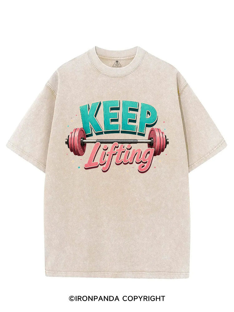 KEEP LIFTING VINTAGE GYM SHIRT