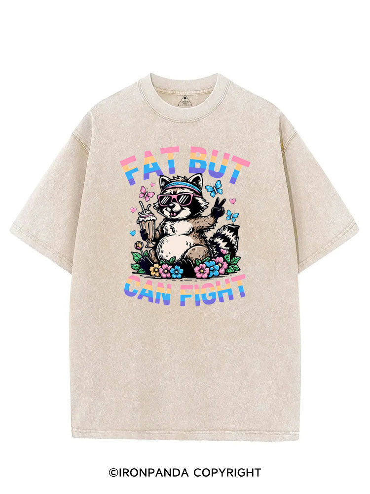 FAT BUT CAN FIGHT VINTAGE GYM SHIRT