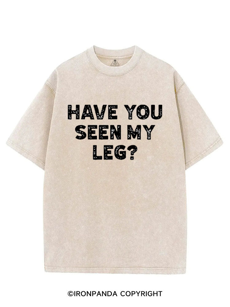 HAVE YOU SEEN MY LEG? VINTAGE GYM SHIRT