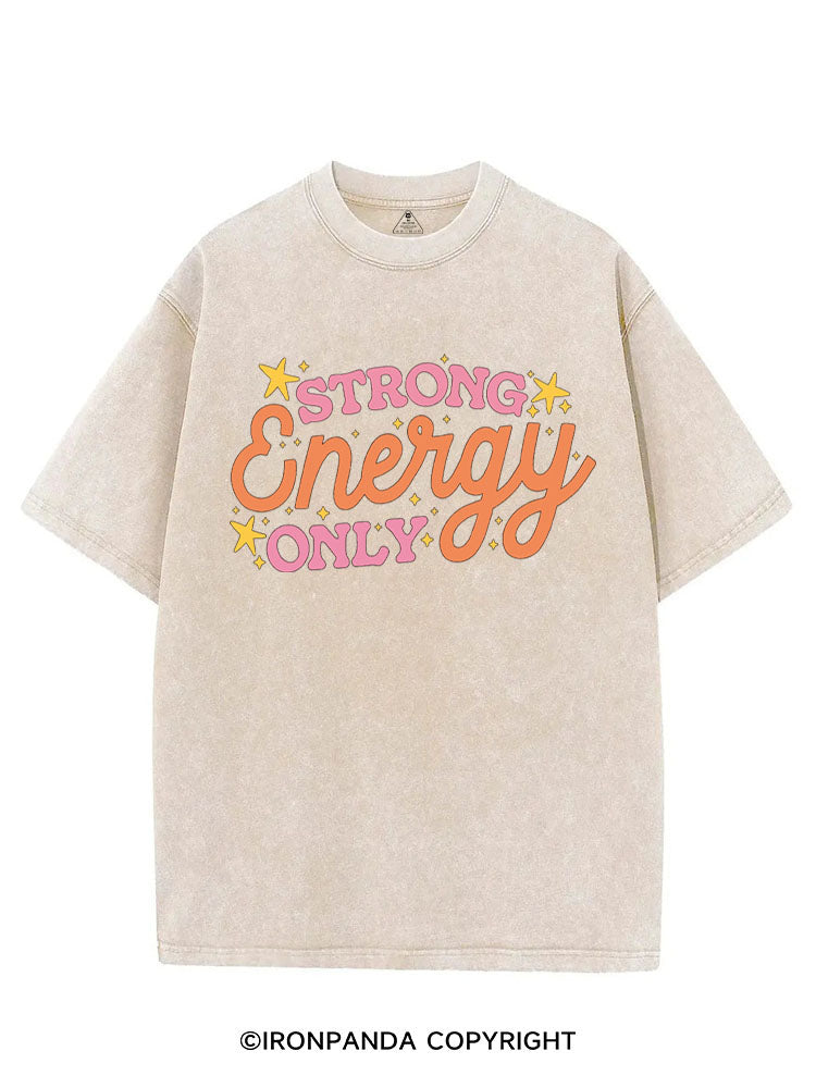 STRONG ENERGY ONLY VINTAGE GYM SHIRT