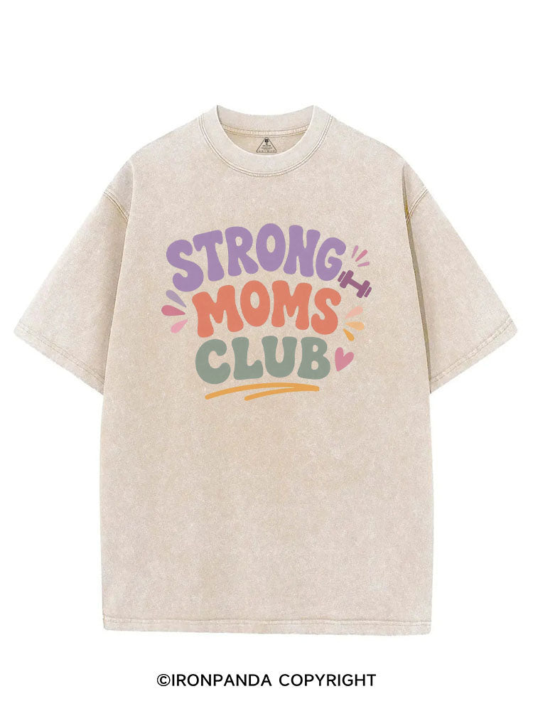 STRONG MOMS CLUB GYM MOMS VINTAGE GYM SHIRT