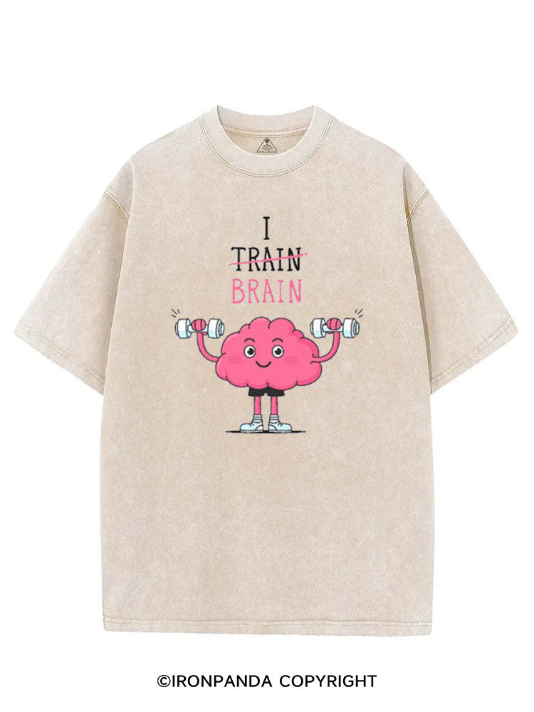 I BRAIN VINTAGE GYM SHIRT
