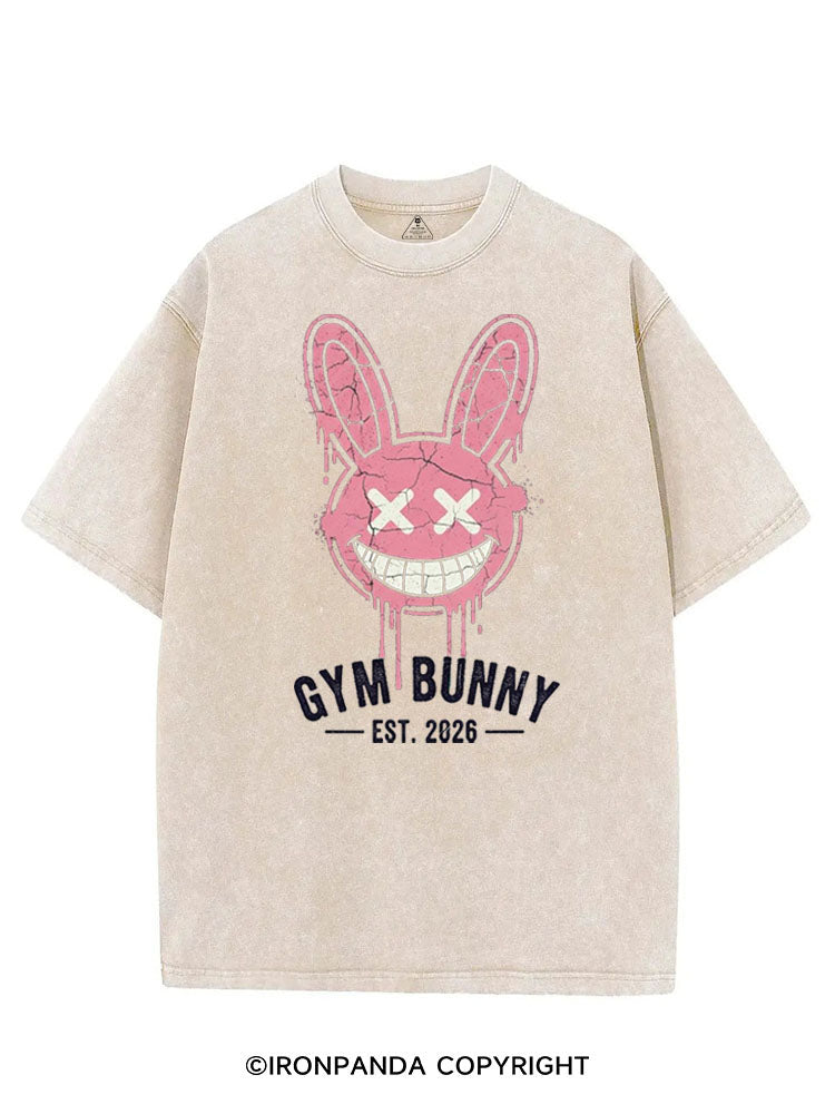 GYM BUNNY EST. 2026 VINTAGE GYM SHIRT