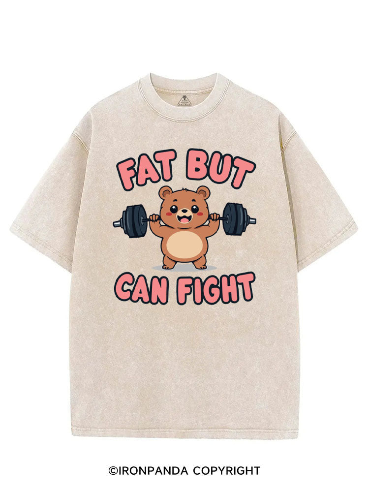 FAT BUT CAN FIGHT VINTAGE GYM SHIRT