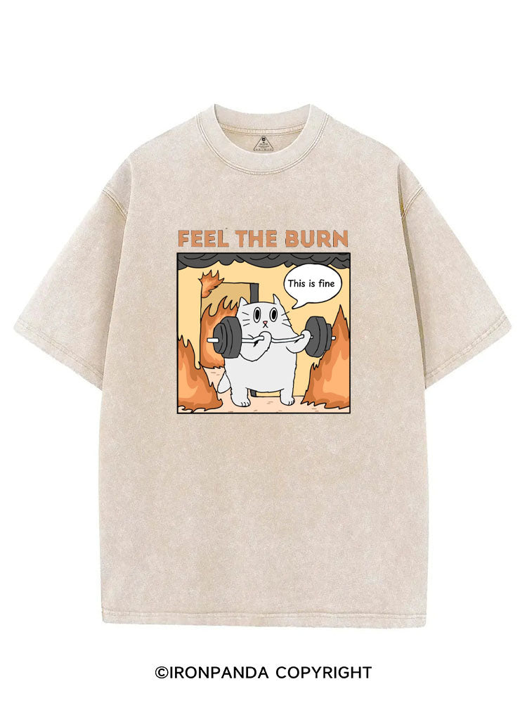 FEEL THE BURN VINTAGE GYM SHIRT