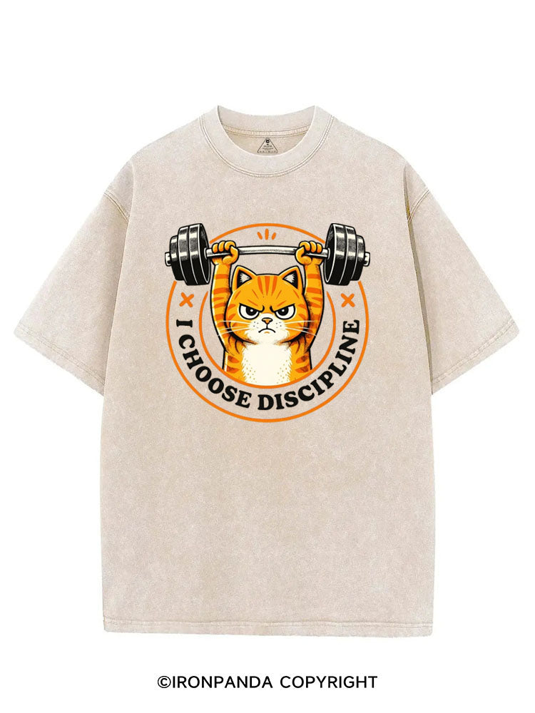 I CHOOSE DISCIPLINE VINTAGE GYM SHIRT