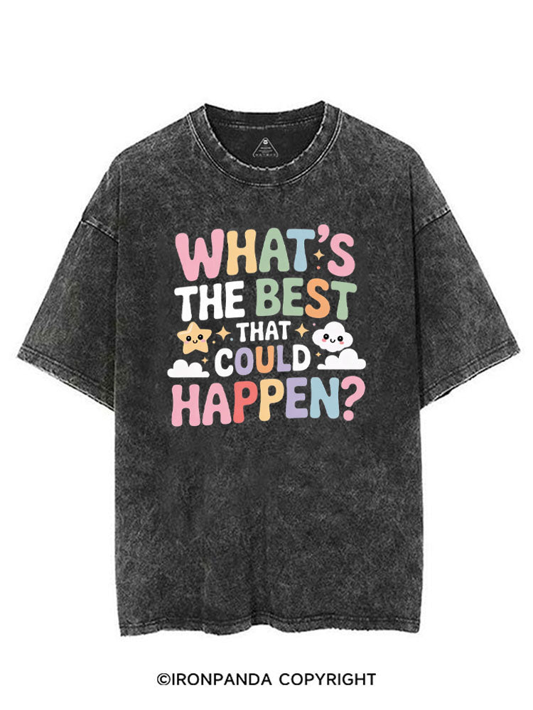 WHAT'S THE BEST THAT COULD HAPPEN? VINTAGE GYM SHIRT