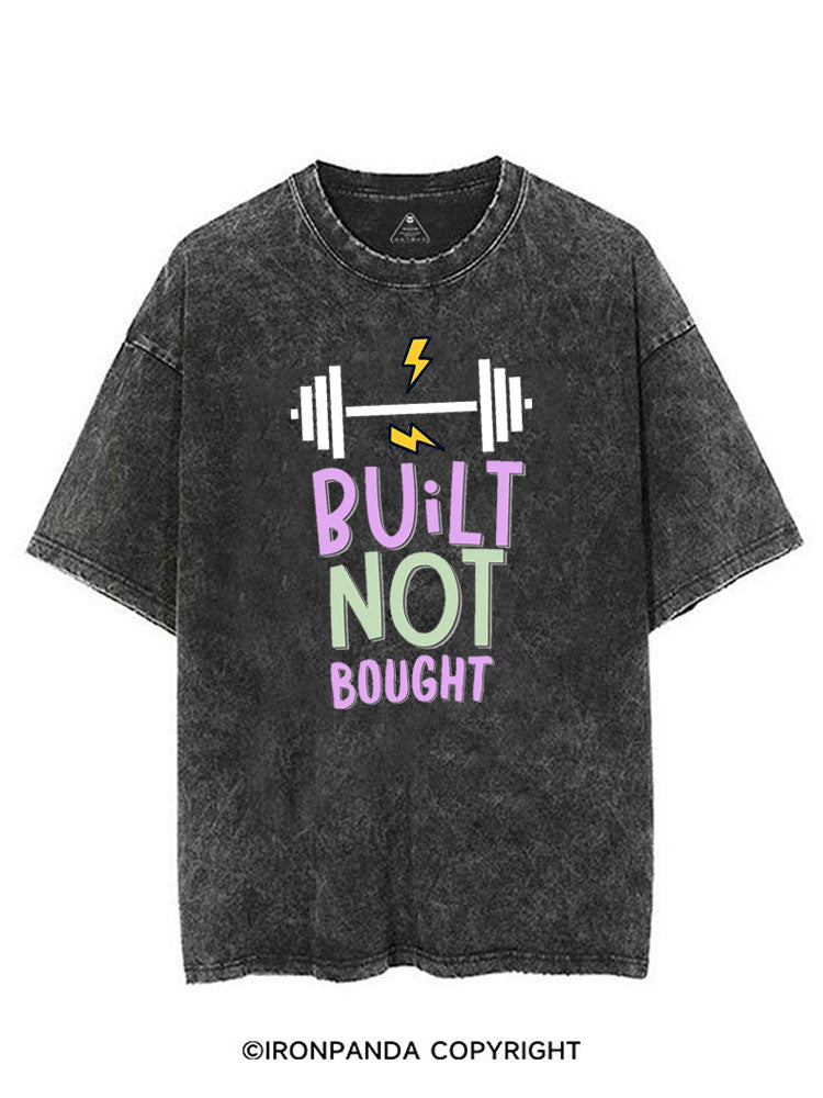 BUILT NOT BOUGHT VINTAGE GYM SHIRT