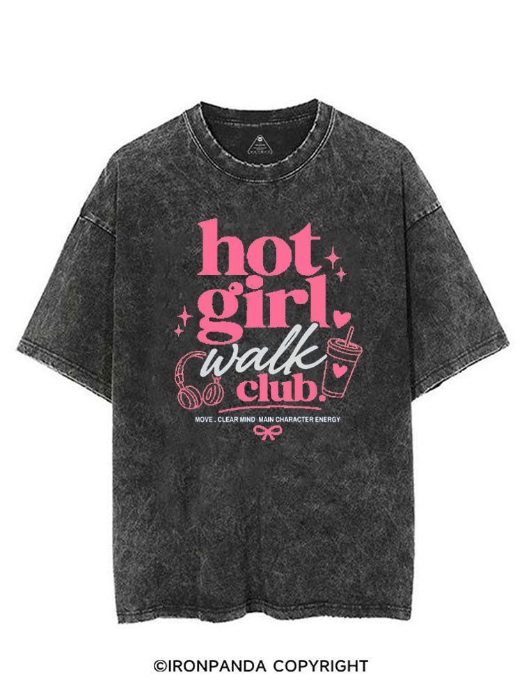 HOT GIRL WALK CLUB VINTAGE GYM SHIRT