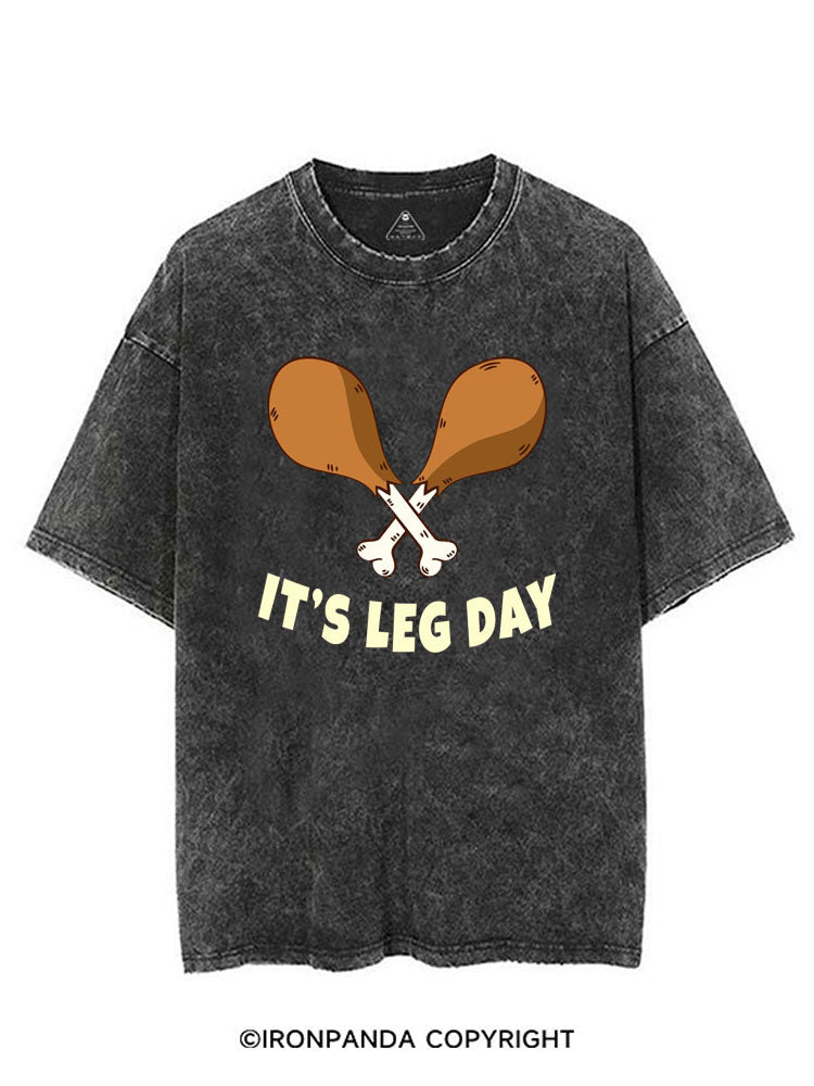 IT'S LEG DAY CHICKEN VINTAGE GYM SHIRT