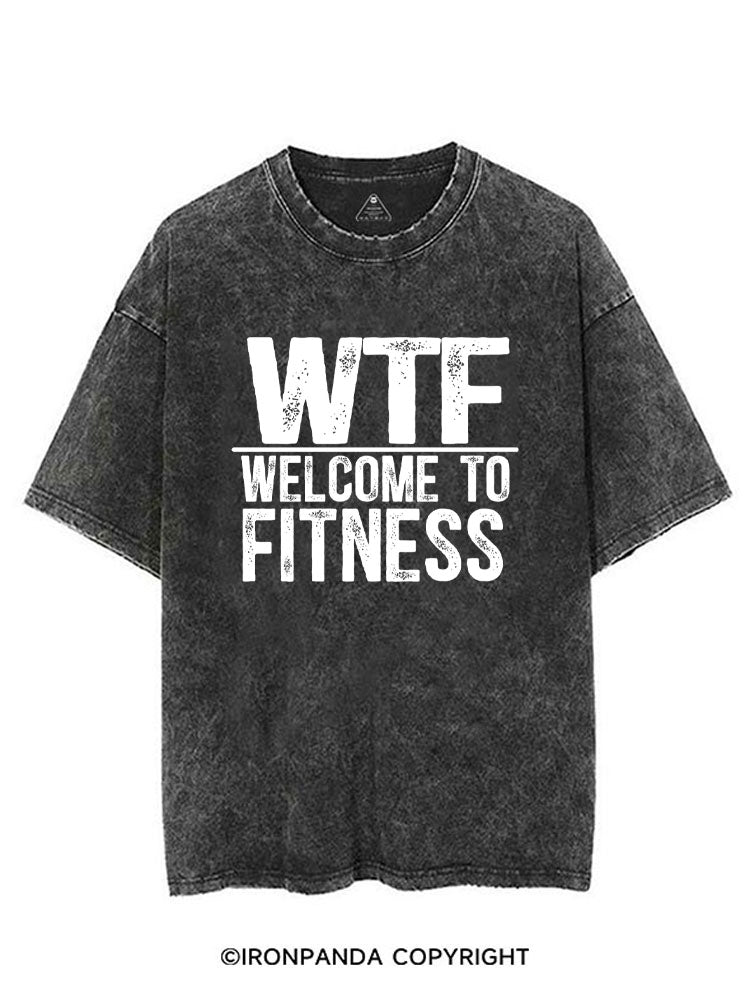 WTF WELCOME TO FITNESS VINTAGE GYM SHIRT
