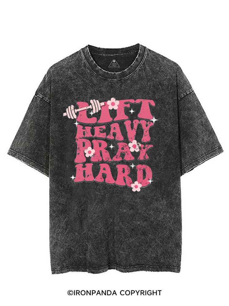LIFT HEAVY PRAY HARD CHRISTIAN GYM VINTAGE GYM SHIRT