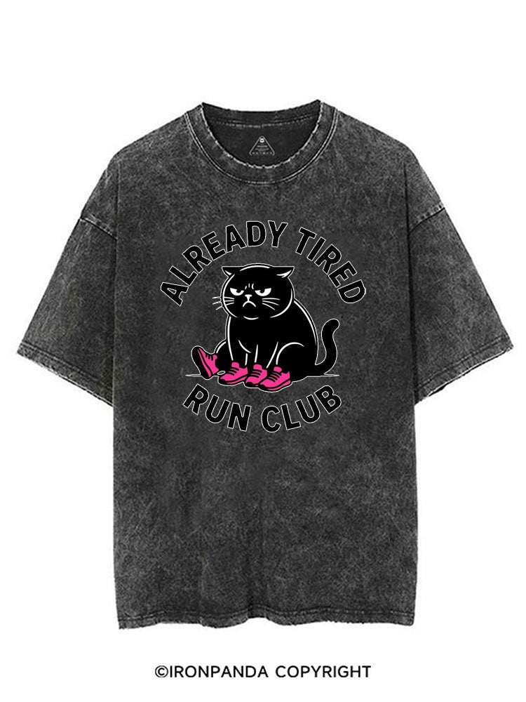 ALREADY TIRED RUN CLUB VINTAGE GYM SHIRT