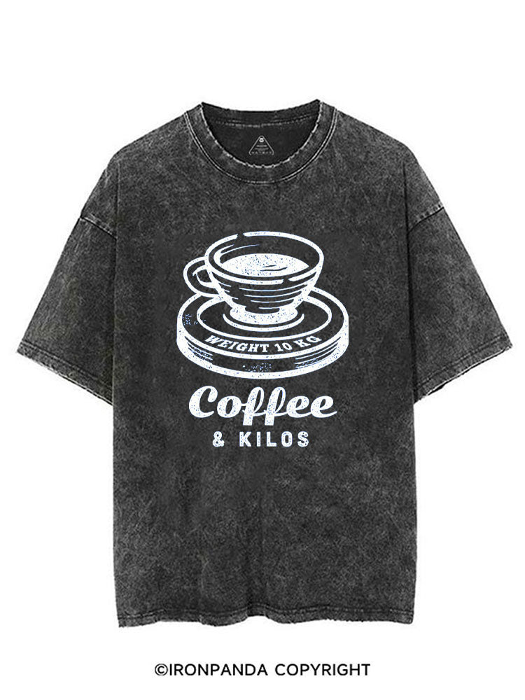 COFFEE & KILOS VINTAGE GYM SHIRT