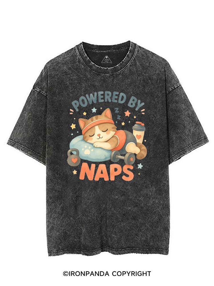 POWERED BY NAPS VINTAGE GYM SHIRT
