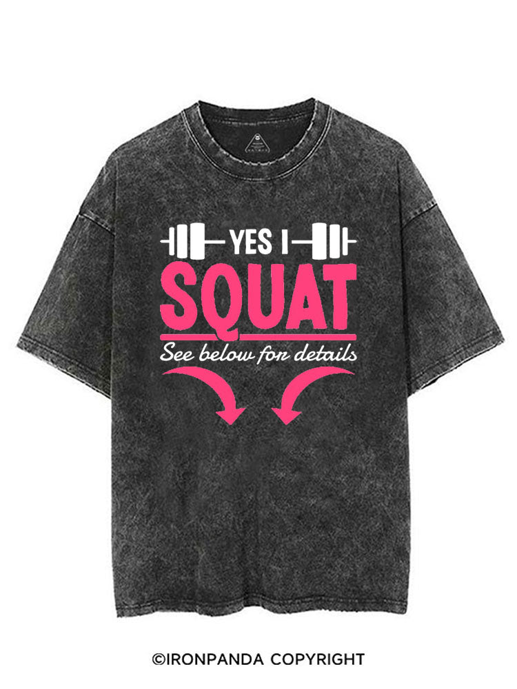 YES I SQUAT SEE BELOW FOR DETAILS VINTAGE GYM SHIRT