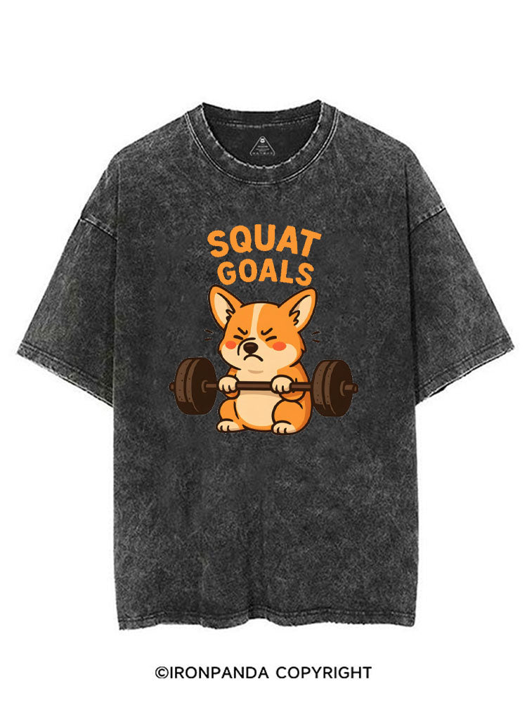 SQUAT GOALS VINTAGE GYM SHIRT