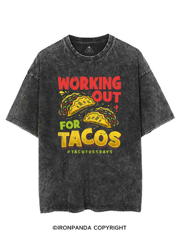 WORKING OUT FOR TACOS VINTAGE GYM SHIRT
