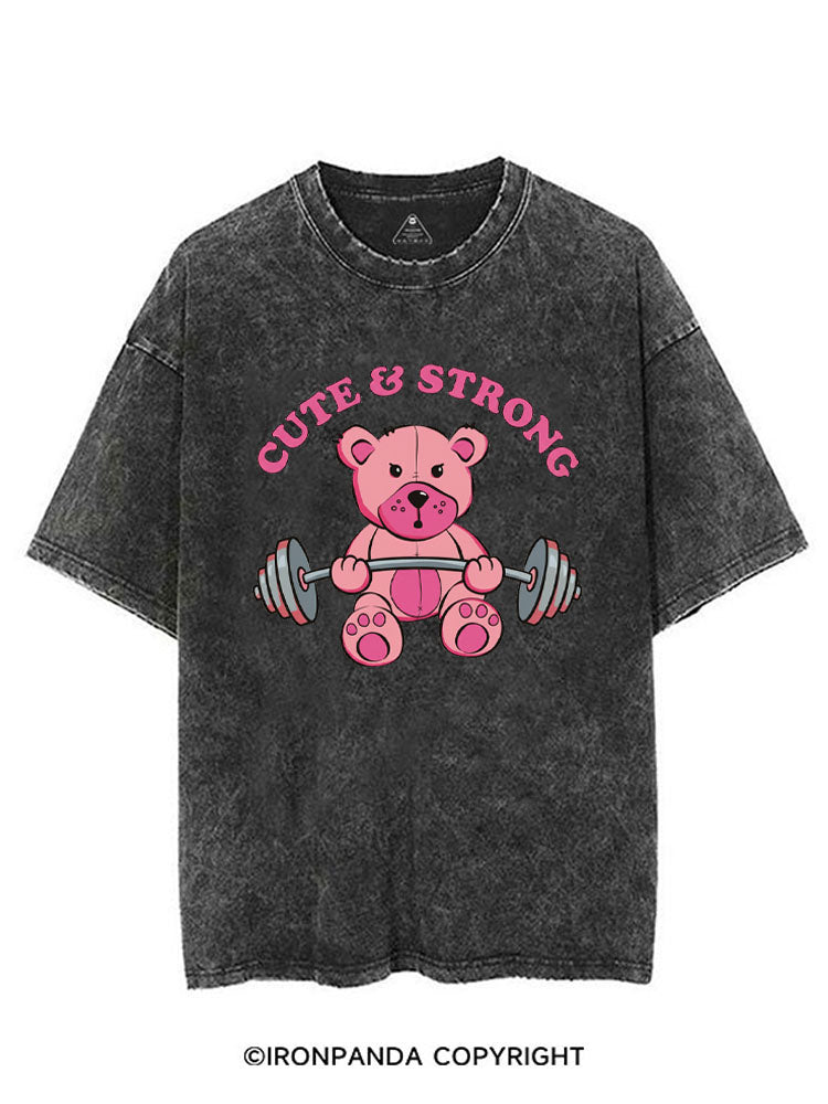 CUTE & STRONG VINTAGE GYM SHIRT