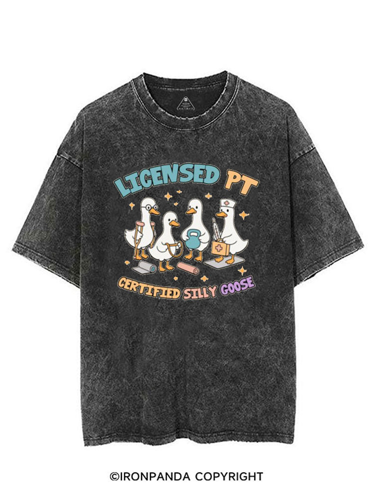 LICENSED PT CERTIFIED SILLY GOOSE VINTAGE GYM SHIRT